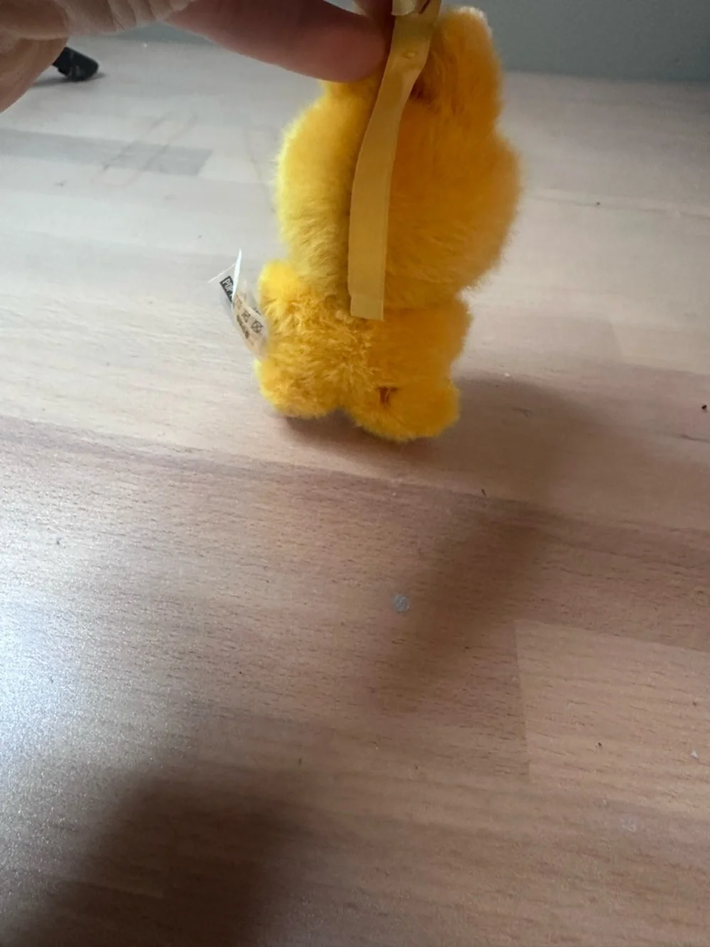Yellow Labubu (Y) Keychain - Popmart